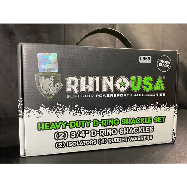 Lot of 1 Rhino USA Heavy-Duty D-Ring Shackle Set