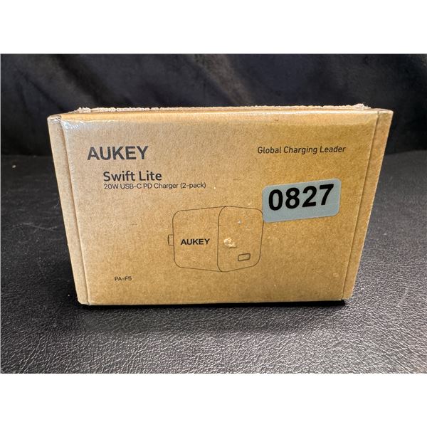 Lot of 1 Aukey Swift Lite 20 USB Fast Charger - 2 Pack