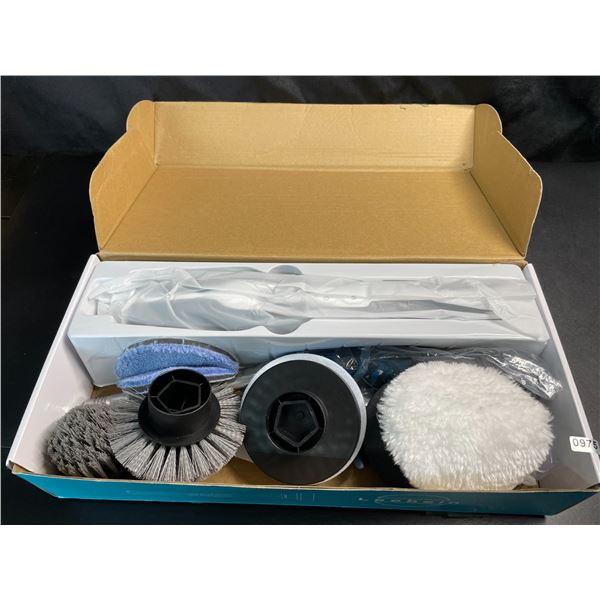 Lot of 1 Electric Rechargeable Spin Scrubber/Cleaning Brush with Adjustable Length
