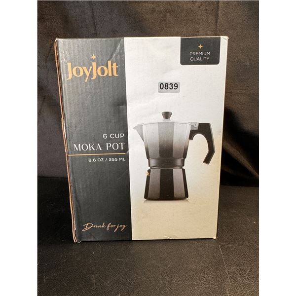 Lot of 1 Joyjolt 6 Cup Moka Pot 8.6OZ