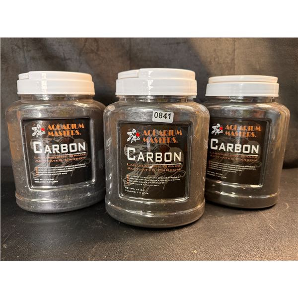 Lot of 3 Bottles of Lab Grade Aquarium Charcoal