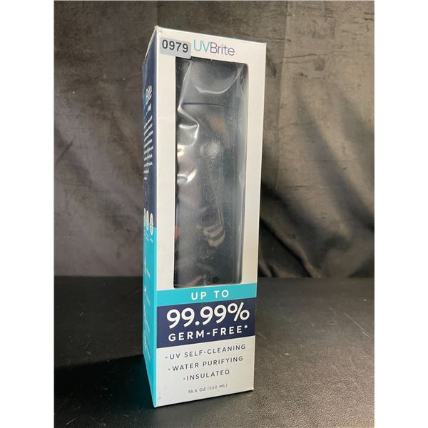 Lot of 1 UVBrite Smart Water Bottle - Water Purifying, Self-Cleaning & Insulated - Brand New!