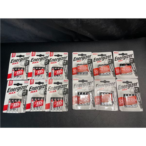 Lot of 12 Packs of Energizer MAX AAA 4-Pack Batteries - 48 AAA Batteries Total! Brand New!