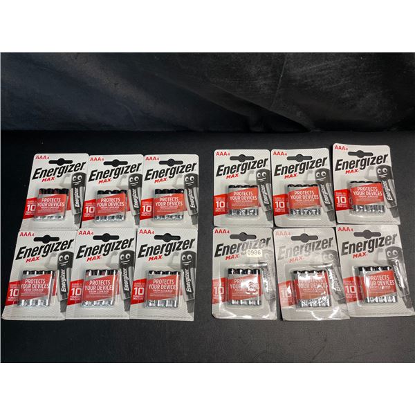 Lot of 12 Packs of Energizer MAX AAA 4-Pack Batteries - 48 AAA Batteries Total! Brand New!