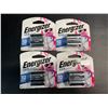 Image 1 : Lot of 4 Multi-Packs of Energizer 123 Lithium Batteries - 2 Per Pack - Brand New