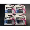 Image 1 : Lot of 4 Multi-Packs of Energizer 123 Lithium Batteries - 2 Per Pack - Brand New