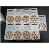 Image 2 : Lot of 9 Packs of PowerOne Hearing Aid Batteries - p312 - Brand New