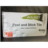 Image 2 : Lot of 1 Box of Peel and Stick Tiles - 20 Sheets - Brand New!