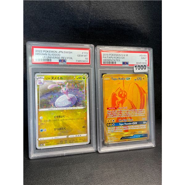 Lot of 2 PSA Graded Authentic Pokemon Trading Cards