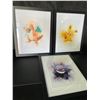 Image 1 : Lot of 3 Pokemon Framed Art Pieces - 12 x 15 Inch Large Size - Brand New