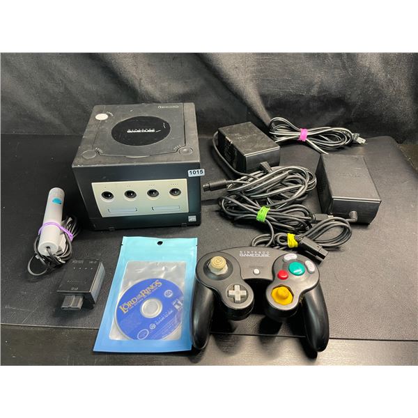 Lot of Nintendo GameCube Console + Controller + 1 Game + AV Adapter w/ Power Supply - Used