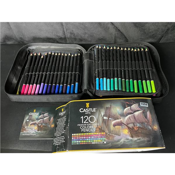 Lot of 1 Castle Arts 120 PC Premium Soft Touch Colored Pencils - BRAND NEW!