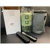 Image 2 : Lot of 1 Stackable 3-Layer Bento Lunch Box w/ Insulated Carrying Bag & Cutlery Set - Brand New