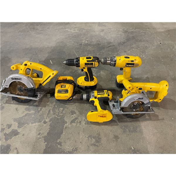 Lot of Assorted Dewalt Power Tools - Used