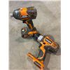 Image 1 : Lot of 2 Rigid Power Tools - Used - Powers On (Includes 1 Battery)