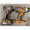 Image 4 : Lot of 2 Rigid Power Tools - Used - Powers On (Includes 1 Battery)