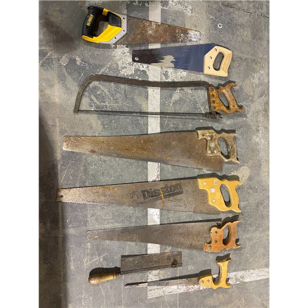 Lot of Assorted Hand Saw Tools - Used