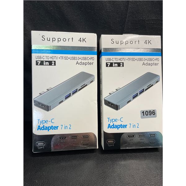 Lot of 2 USB Type-C Hubs/Adapters - Brand New!