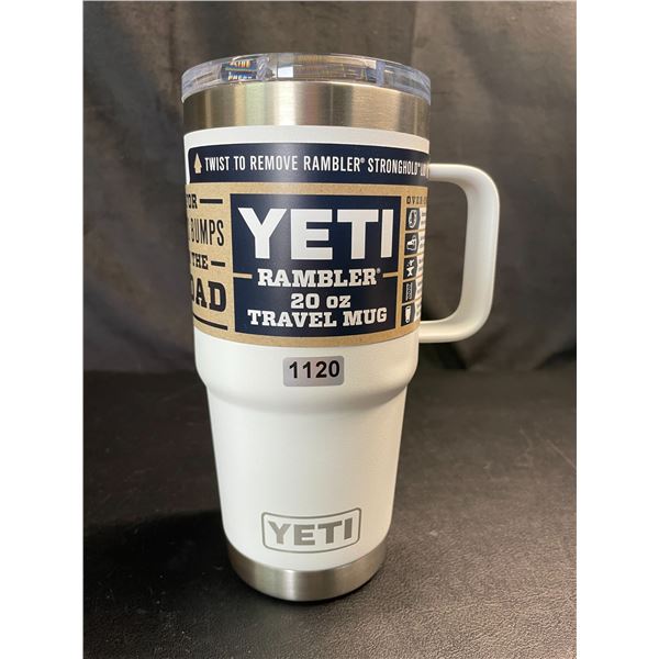 Lot of 1 YETI Rambler 20oz Tumbler - White - Brand New!