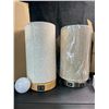 Image 2 : Lot of 2 Table Lamps with Dual USB Charging Bases - Brand New!