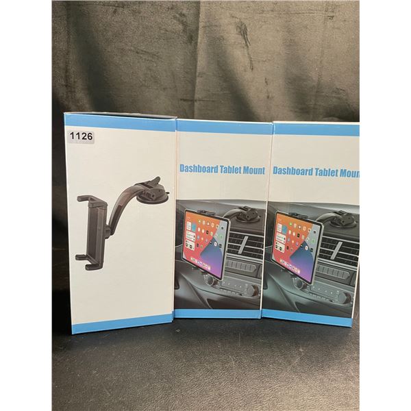 Lot of 3 Dashboard Tablet/iPad Mounts - Brand New