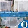 Image 2 : Lot of 1 Even Naturals Luxury Mosquito Net for Bed Canopy/Camping - Brand New