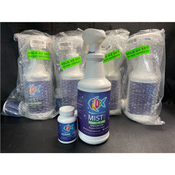 Lot of 5 Bottles of Foop Organic Foliar Spray - Accelerate Plant Growth/Reduces Plant Stress