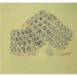 Diamond Lady's Ring, 14 K yellow gold- diamonds are full cut, approx. 1.00 carats, VS2-SI1 clarity, 