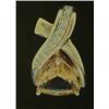 Image 1 : Citrine and Diamond Pendant, 14 K yellow gold- citrine is trillion, faceted, approx. 4.00 carats, tr