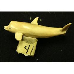 Beluga whale on bone base ref. 597F (2)