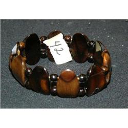 Fossilized baleen bracelet highly polished (2)