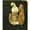 Image 1 : Ivory bird on whale bone (2)