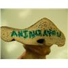 Image 2 : Ivory swan on jaw bone 7" tall (2)