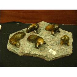 5 seals scene on soapstone (2)