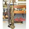Image 1 : Lot of 5: imported hand carved items: giraffe, African playing flute, fish welcome sign, flying fish