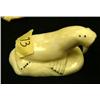 Image 1 : Ivory walrus on ivory base 3" long (2)
