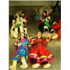 Image 1 : Lot of 4 Native American dancing dolls (2)