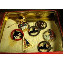 Lot of 7 Fur Rondy buttons (144)