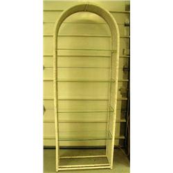 Wicker and glass bookshelf (141)