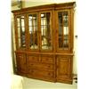Image 1 : Incredible oak hutch with 6 glass shelves, 4 drawers and 2 cupboards, inside lighted with 3 lights m