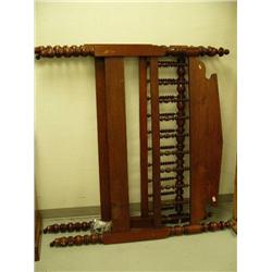 52" wide walnut spool bed circa 1860 (141)