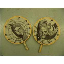 Lot of 2 of drums signed by Ossie 95 (140)