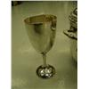 Image 2 : Lot of: silver plated ice bucket and silver goblets (2)