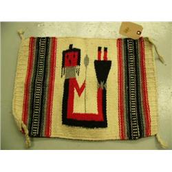 Navajo rug hand made approx. 19"x14"  (2)