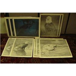 Lot of 14 assorted prints signed and numbered (2)