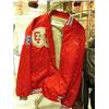 Image 5 : Lot of: Cleveland Browns leather jacket and pants size L, letterman's jacket, Anchorage Times jacket