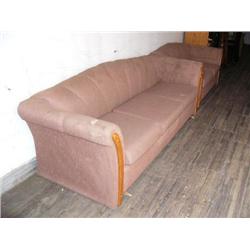Lot of: brown loveseat and couch (54)