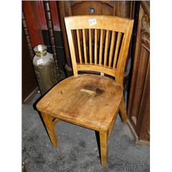 American walnut office chair