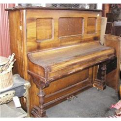 American upright piano ca. 1885 by Conover in walnut case