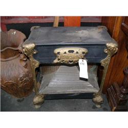Ornate old American gas stove- makes a great end table